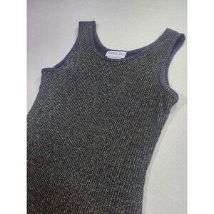 Paquette Too Bodycon Dress, Black and Gold Size 12  #045
